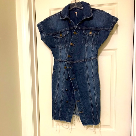 Free People Denim Dress - Picture 2 of 10